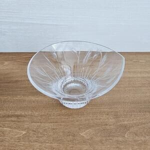 Vintage Small Rosenthal Classic Crystal Calla Bowl In The Wheat Pattern Germany